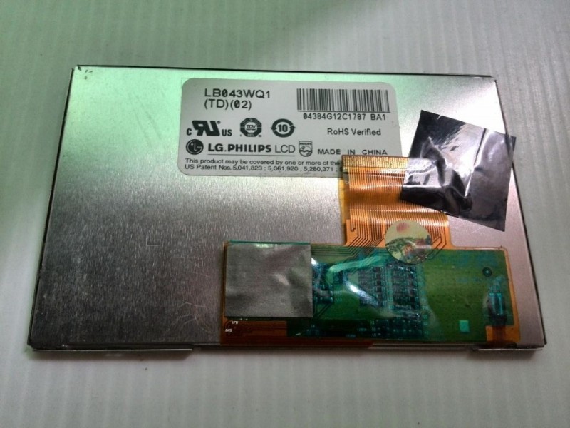 4,3 zoll lcd - panel zeigt lg aktive bereich 95.04 × 53.856 mm lb043wq1 - td02