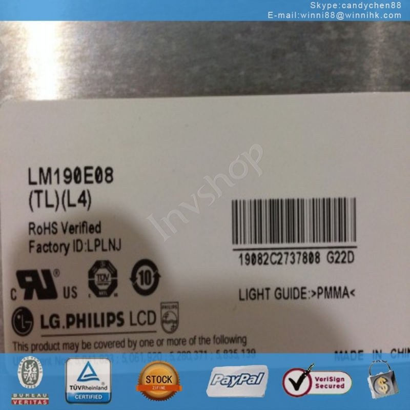 LM190E08 LG 19 inch LCD screen display