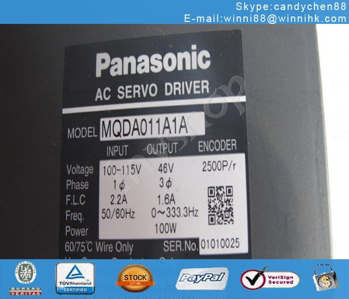 Panasonic MQDA011A1A USED servo drives