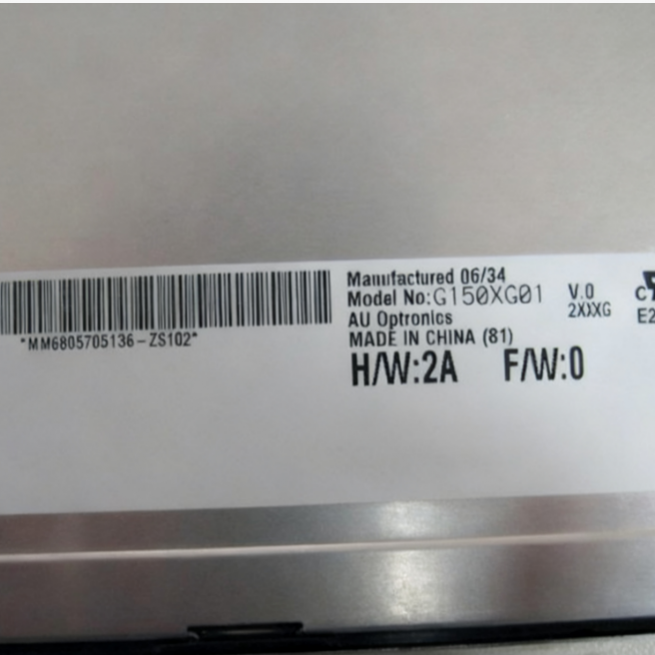 G150XG01 V0 AUO 15.0 Inch 1024*768   LCD Panel G150XG01 V.0