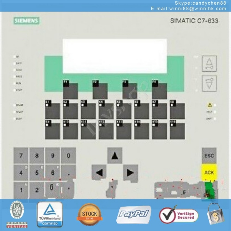 SIEMENS C7-633 6ES7633-2BF00-0AE3 NEW Membrane Keypad
