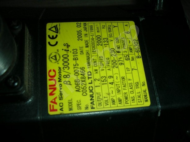 FANUC A06B-0075-B103 Servo motor