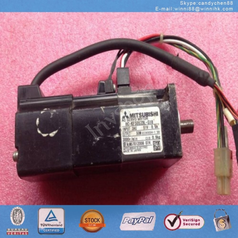 for Mitsubishi Used HC-KFS053BL-S18 servo motor 60 days warranty