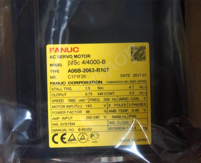 A06B-2063-B107 Fanuc AC Servo motor