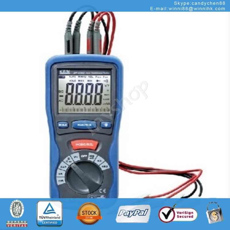 cem neue dt-5302 4 leitungswiderstand tester