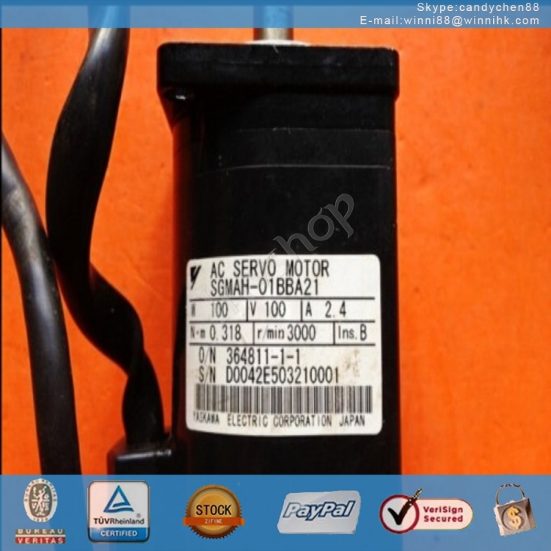 for Yaskawa Used SGMAH-01BBA21 servo motor 60 days warranty