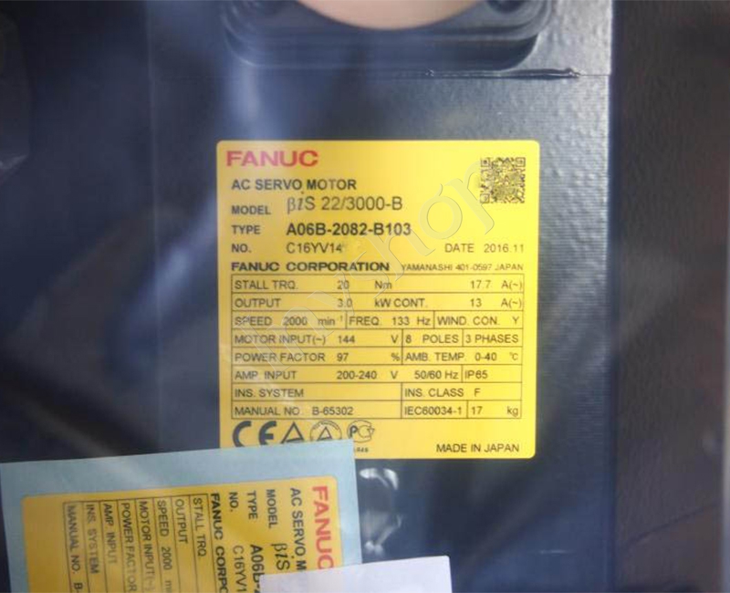 A06B-2082-B103 Fanuc AC Servo motor