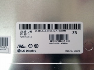 LM201U05-SLL1 20.1inch 1600*1200 LCD PANEL DISPLAY