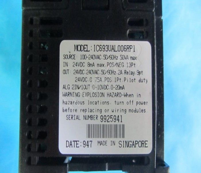 Ge Fanuc IC693UAL006RP1 Programmable Controller Series 90 Micro