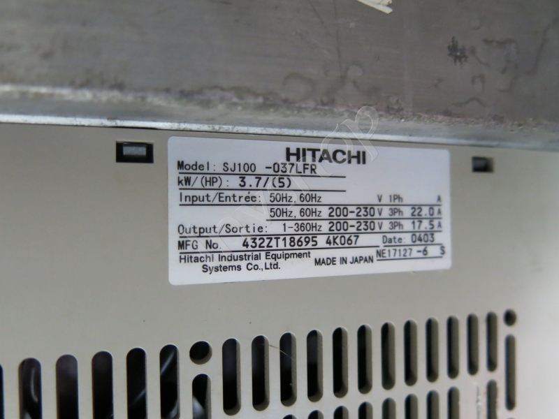 sj100-037lfr 220v - wechselrichter benutzt 3.7kw hitachi getestet