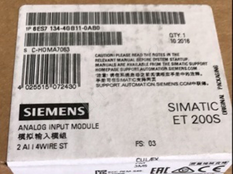 6ES7134-4GB11-0AB0 Siemens ET200S Analog Module New and Original