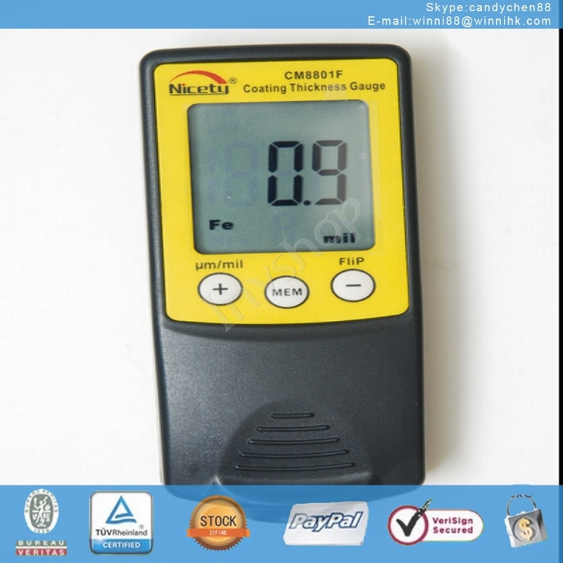 new CM8801F 0-1250UM/0-50MIL COATING THICKNESS GAUGE TESTER