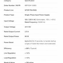 Siemens SITOP power module 6EP1334-1LB00, 6EP1 334-1LB00