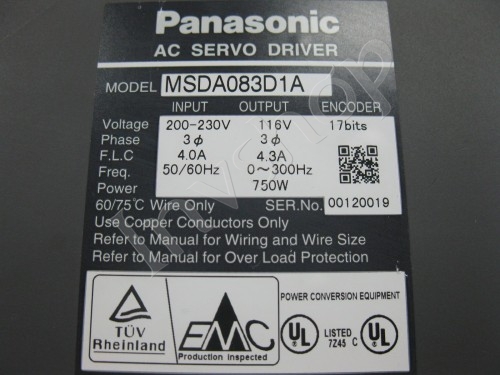 panasonic msda083d1a servoantriebe