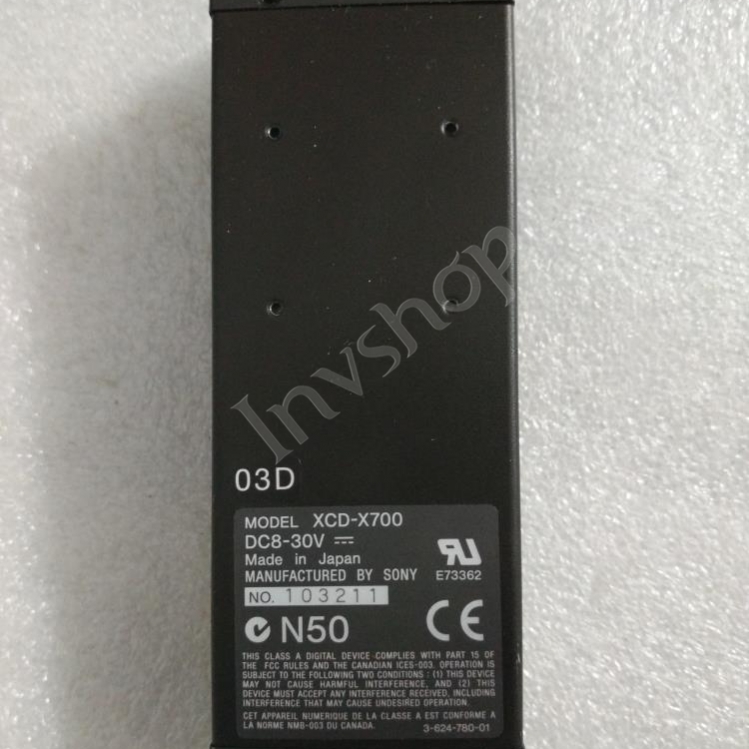 Camera Tested Sony XCD-X700 Used Digital Interface