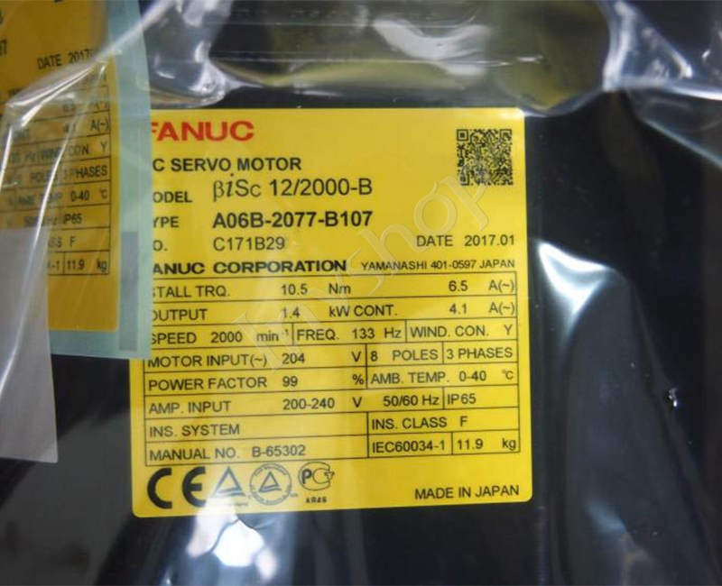A06B-2077-B107 Fanuc AC Servo motor