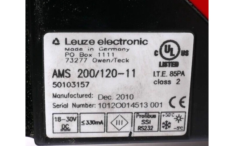 new AMS 200/120-11 Laser range sensor