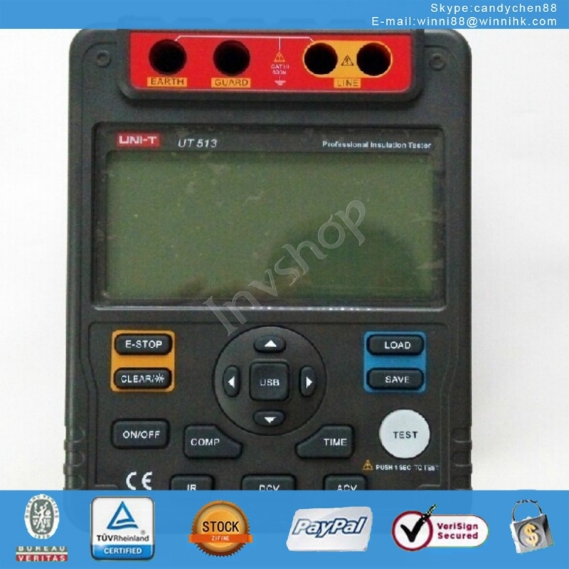 new UNI-T UT513 Digital Insulation Resistance Tester Meter