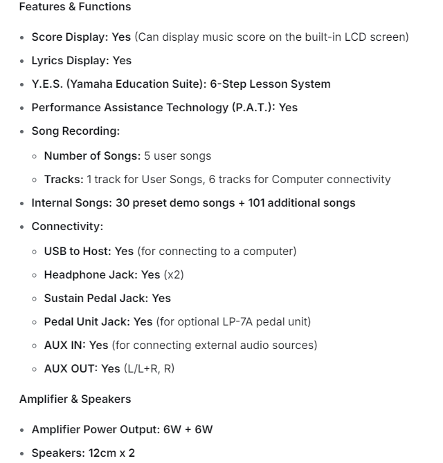4,3-Zoll-LCD-Display für MM6 DGX630 Yamaha elektronische Orgel