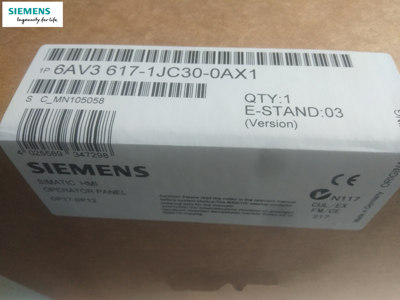 6AV3617-1JC30-0AX1 OP17/DP12LC Siemens TOUCH PANEL