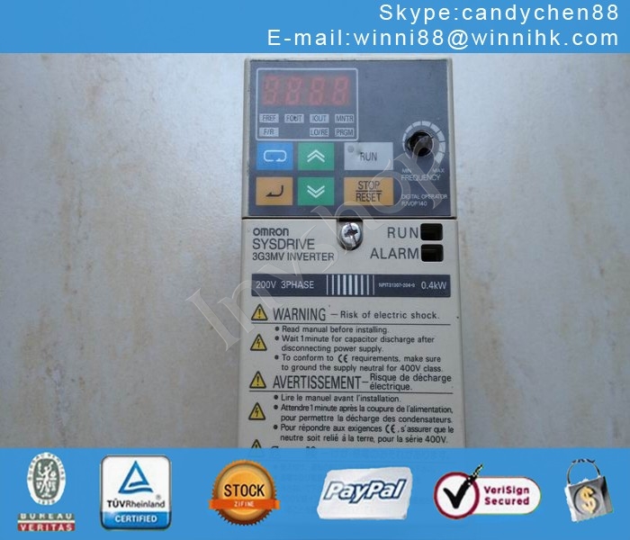 PLC USED 3G3MV-A2004 220V 0.4KW OMRON 400W