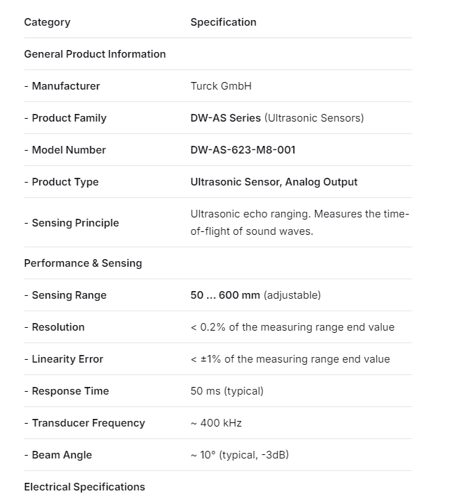 DW -AS -623 -M8 -001 Sensor Contrinex Neu und Original