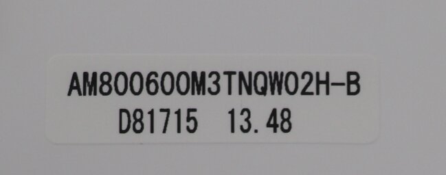 AM800600M3TNQW02H AM800600M3TNQW02H-B Original In Stock 8.4-inch LCD Display