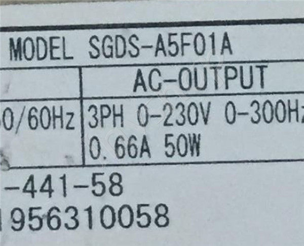 SGDS-A5F01A Yaskawa servo driver