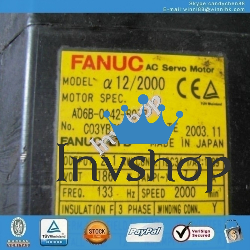 for FANUC Used A06B-0142-B077 Servo motor 60 days warranty