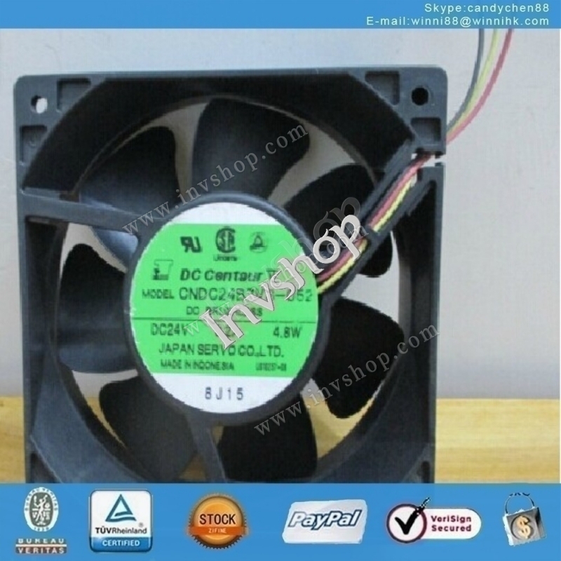 cndc24b7vs-052 24v dc: neue servo - fan 0.2a 38mm 3pin 4.8w 120 * 120 *
