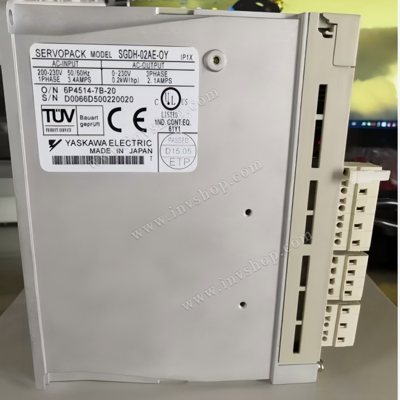 Yaskawa SGDH-02AE-OY 200W Servo Drives Tested F09U