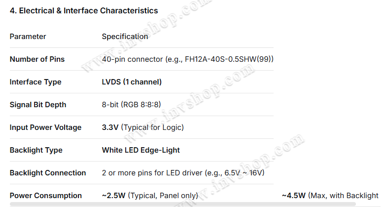 7.9'' FOR AUO LCD DISPLAY B080XAT01.1