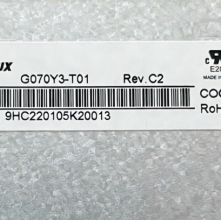 new Chimei Innolux   G070Y3-T01 800*480 7inch  LCD panel
