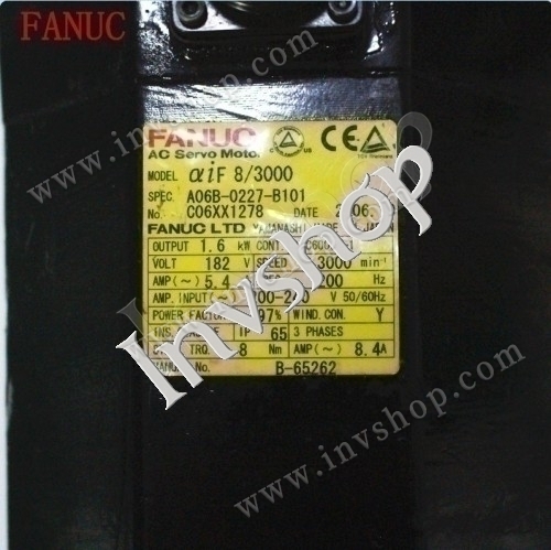 A06B-0227-B101 USED FUNAC SERVO MOTOR