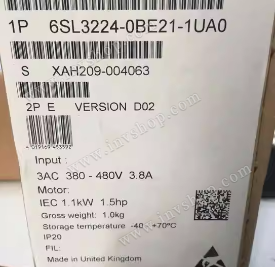 Siemens power module 6SL3224-0BE21-1UA0