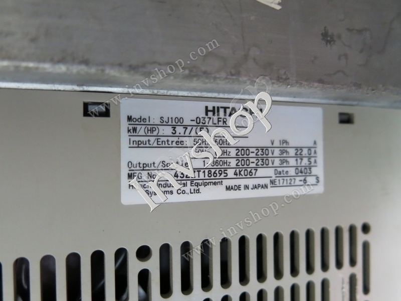 sj100-037lfr 220v - wechselrichter benutzt 3.7kw hitachi getestet