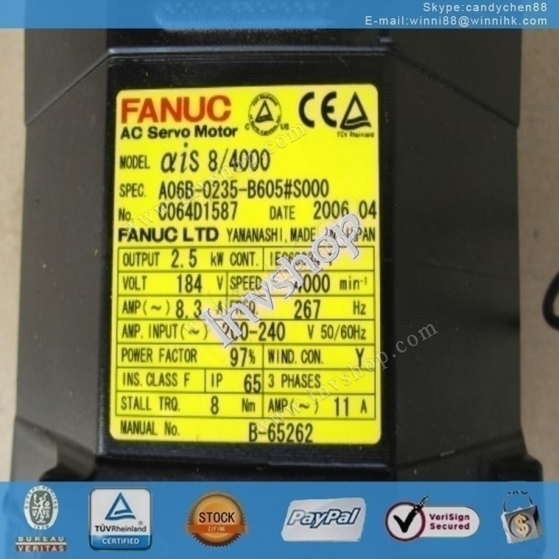 for FANUC A06B-0235-B605//S000 Used Servo motor 60 days warranty