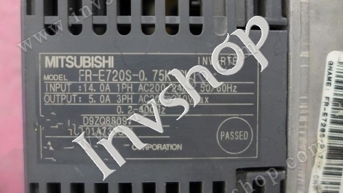 tested E700 Used FR-E720S-0.75K-CHT Mitsubishi 220V 0.75K