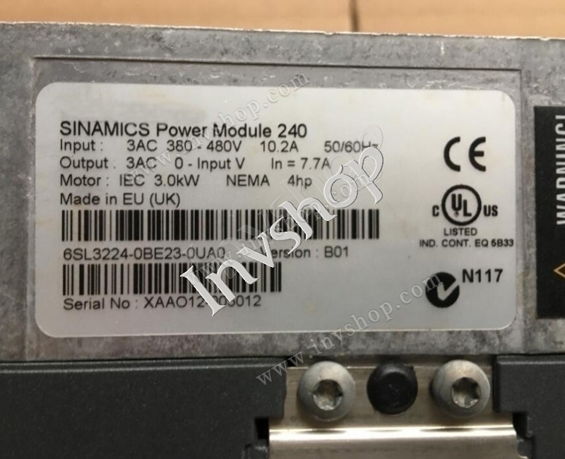 6SL3224-0BE23-0UA0 Siemens frequency changer New and Original