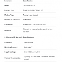 DW-AD-511-M30 Corey switch New and Original