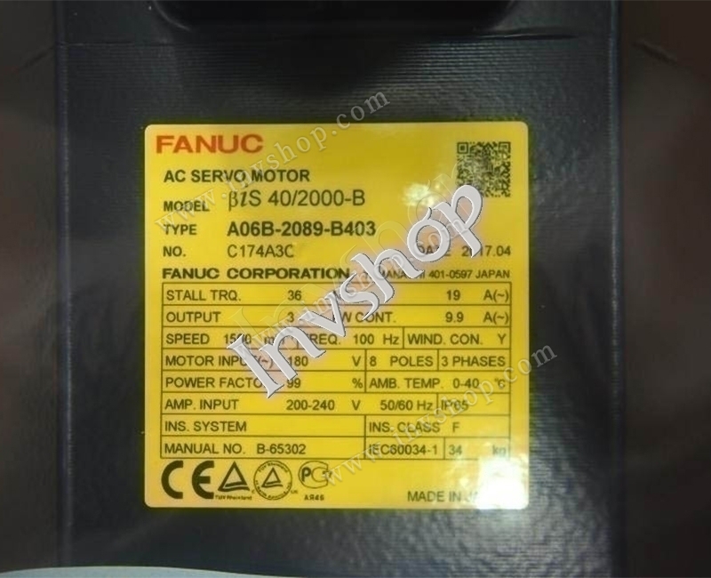 A06B-2089-B403 Fanuc-Servomotor