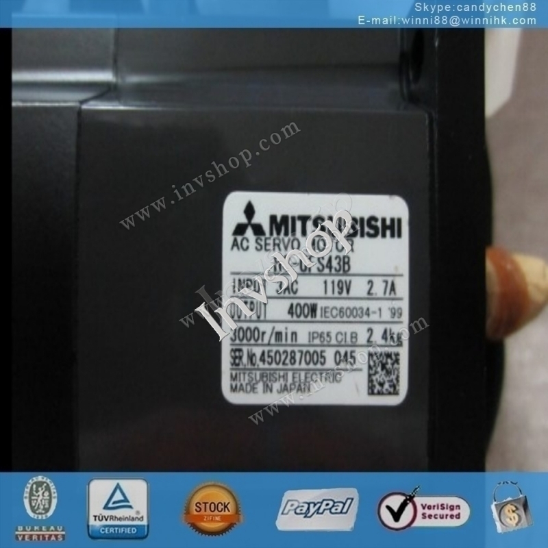 for Mitsubishi HC-UFS43B Used servo motor 60 days warranty