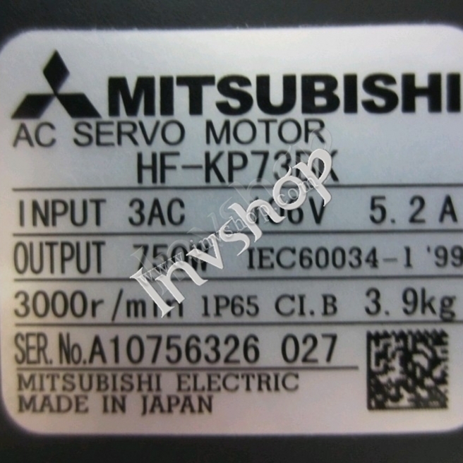 Mitsubishi HF-KP73BK servo motor