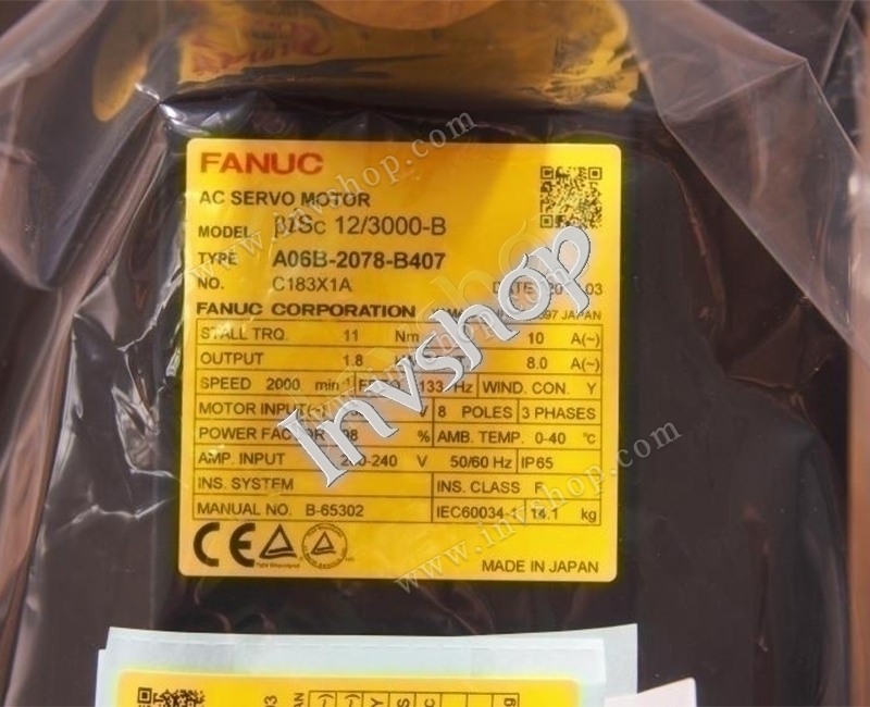 A06B-2078-B407 Fanuc Servo motor