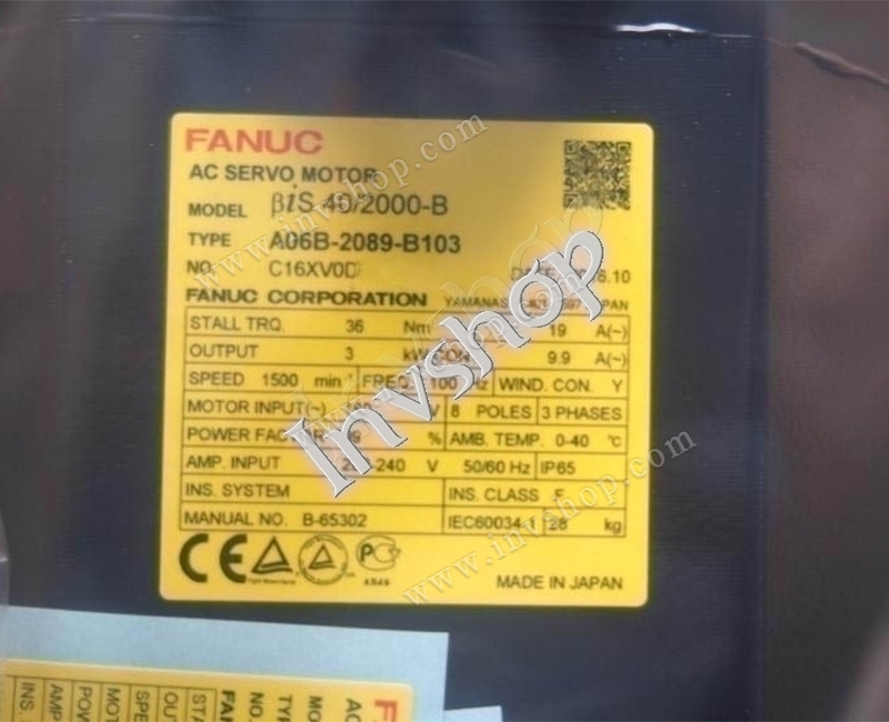 A06B-2089-B103 Fanuc-AC Servomotor