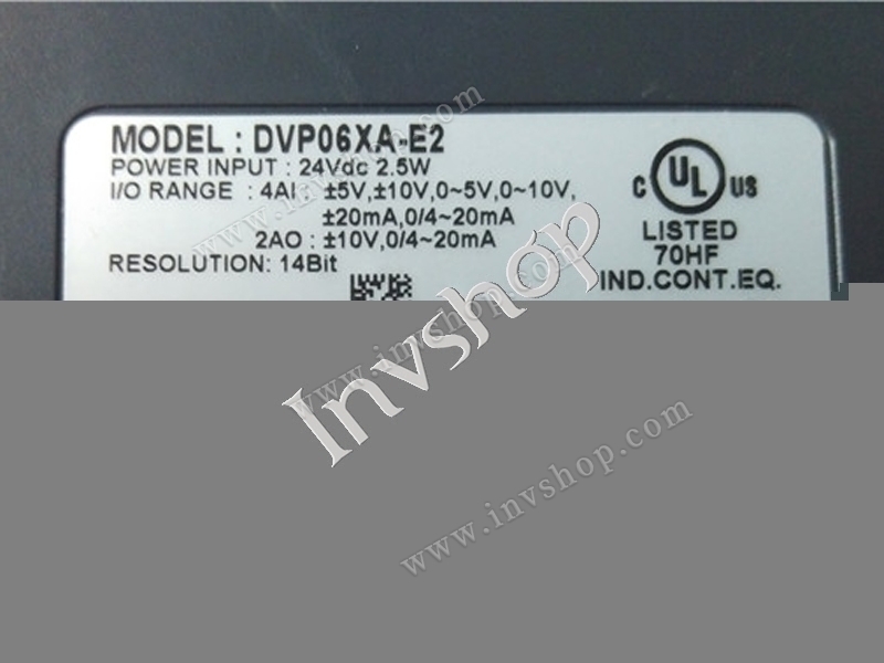 new DVP06XA-E2 PLC Extension module