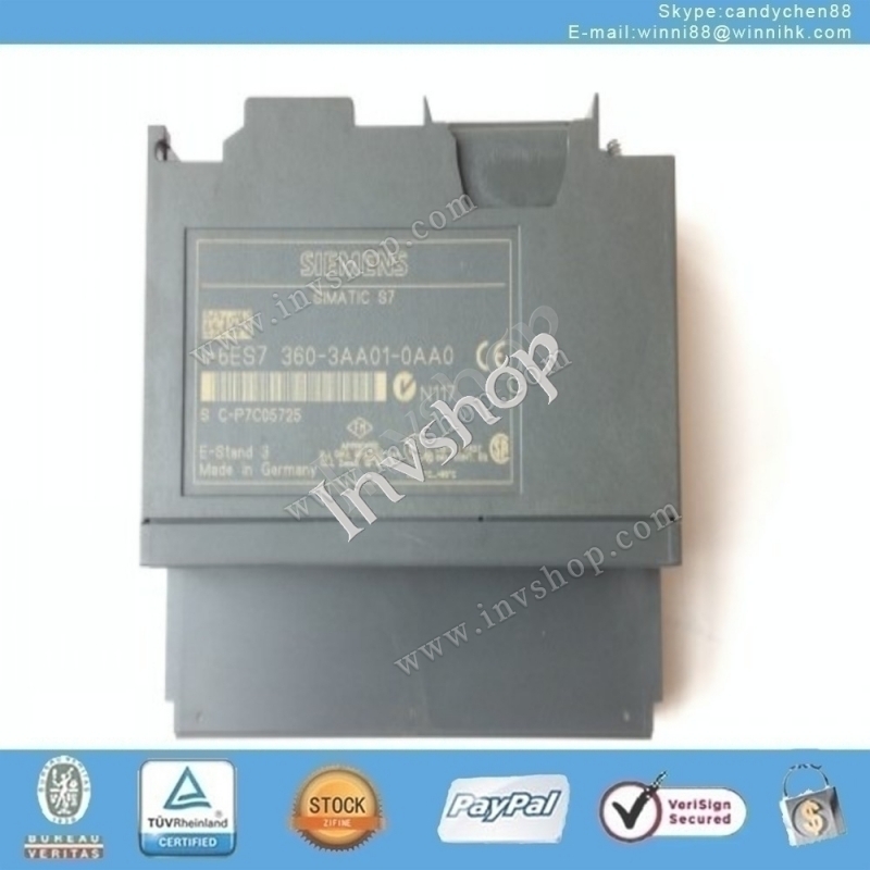 6ES7360-3AA01-0AA0 PLC Used for SIEMENS 60 days warranty