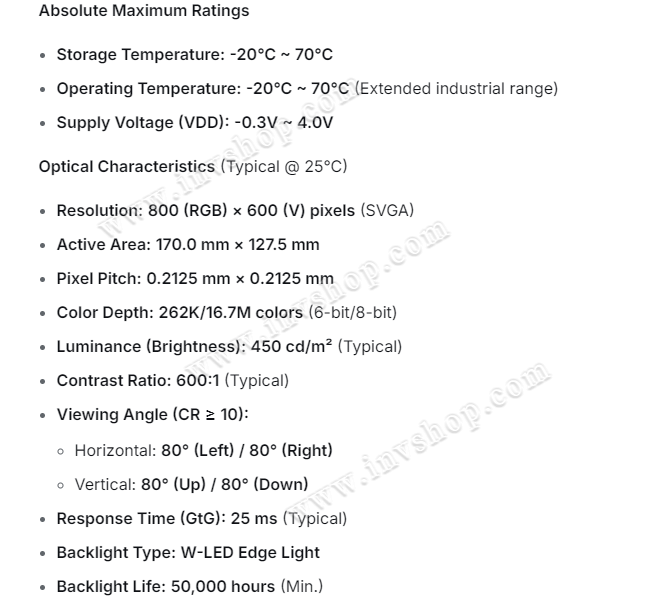 G084SN05 V.4 AUO 8.4inch LCD Display G084SN05 V4