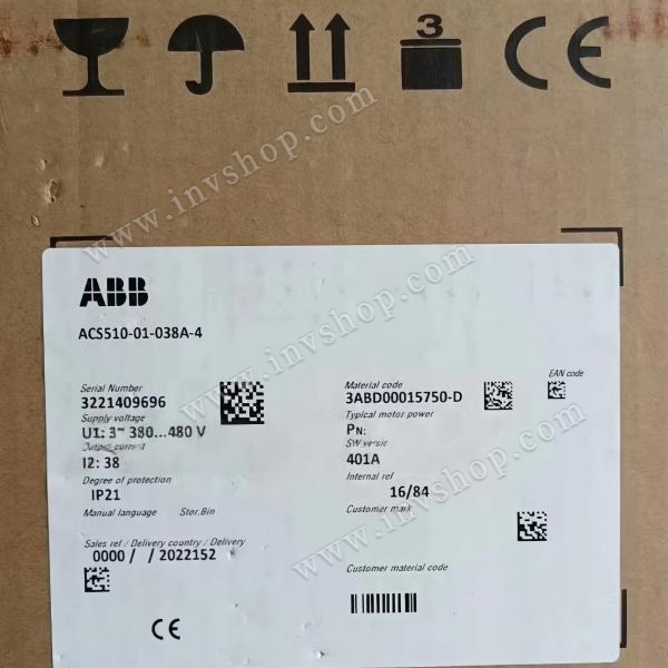 ABB inverter ACS510-01-038A-4