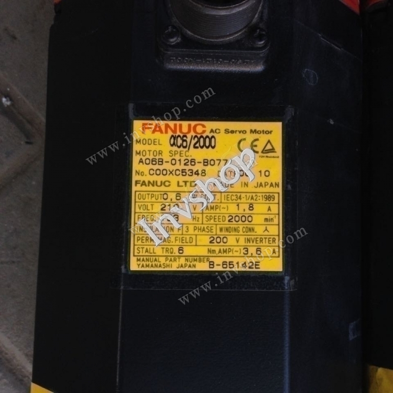 fanuc A06B-0126-B077 motor